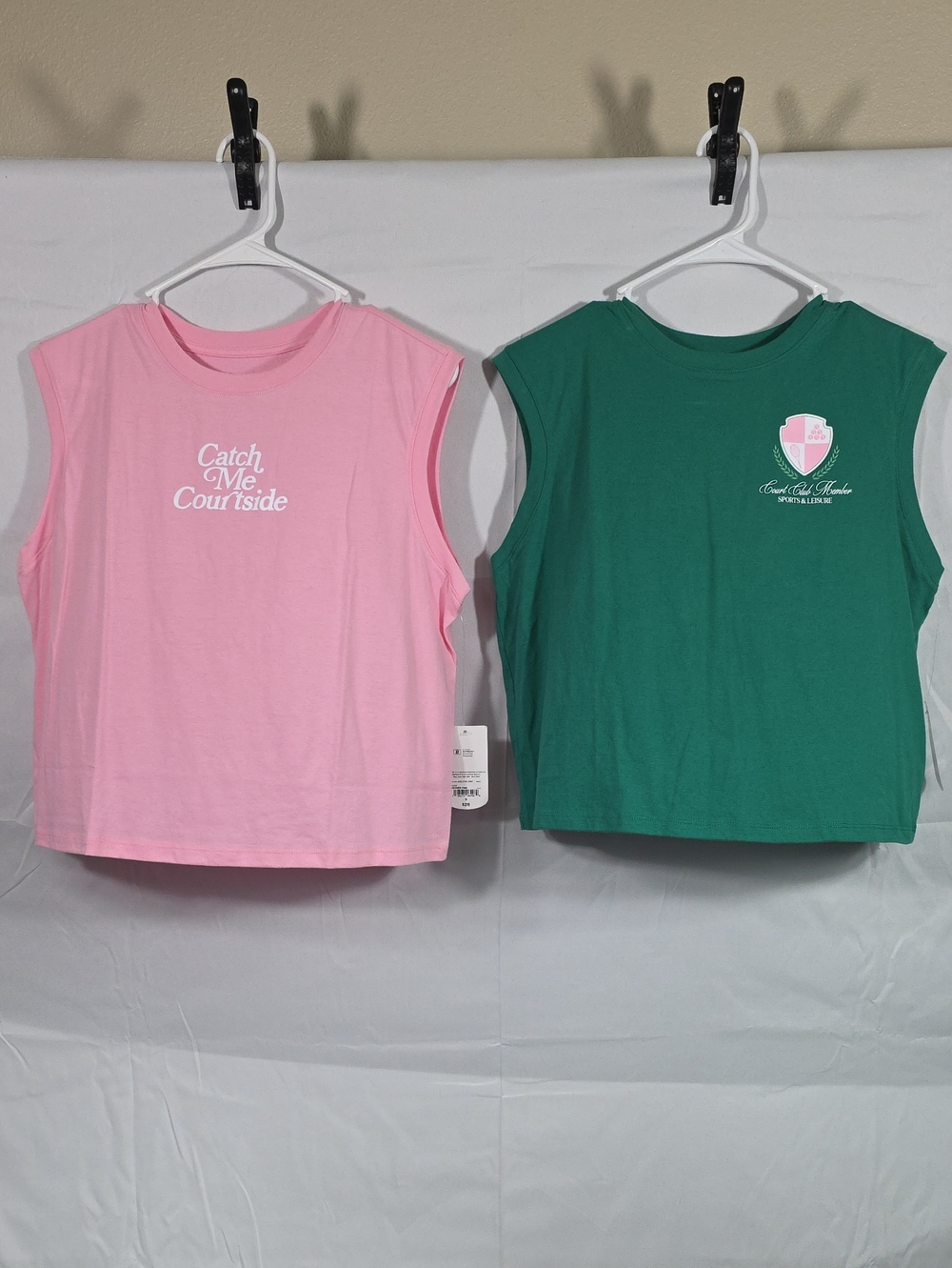Xersion Womens Tank Top Set - Pink & Green Size Small (W506)
